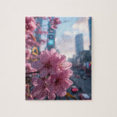 Modern Cherry Blossom Puzzle | 500-Piece Floral Pu Legpuzzel (Verticaal)