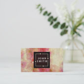 Modern Cherry Blossom Waterverven Cool Abstract Visitekaartje (Staand voorkant)