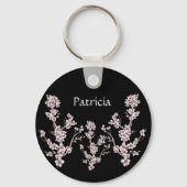 Modern Cherry Blossoms Design Sleutelhanger (Voorkant)