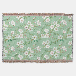 Modern Cherry Blossoms Winter Deken