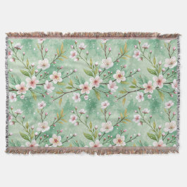 Modern Cherry Blossoms Winter Deken