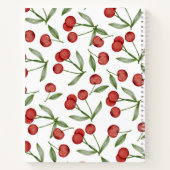 Modern Cherry Pattern Personalized Recipe Notitieb Notitieboek (Achterkant)