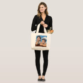 Modern Cherub Painting - Rembrandt Inspired Art Grote Tote Bag (Voorkant (model))