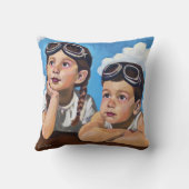 Modern Cherub Painting - Rembrandt Inspired Art Kussen (Achterkant)