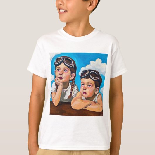 Modern Cherub Painting - Rembrandt Inspired Art T-shirt (Voorkant)