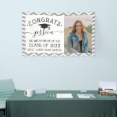 Modern Chevron Afstuderen fotograaf Spandoek (Beurs)