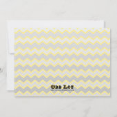 Modern Chevron Baby Animals Baby shower Uitnodigin Kaart (Achterkant)