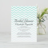 Modern Chevron Bridal Shower Invitations Kaart (Staand voorkant)