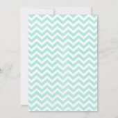 Modern Chevron Bridal Shower Invitations Kaart (Achterkant)