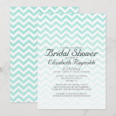 Modern Chevron Bridal Shower Invitations Kaart (Voorkant / Achterkant)