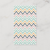 Modern Chevron Elegant - Gepersonaliseerd professi Visitekaartje (Achterkant)