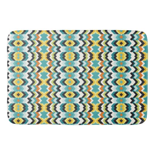 modern chevron geometrisch patroon badmat (Voorkant)