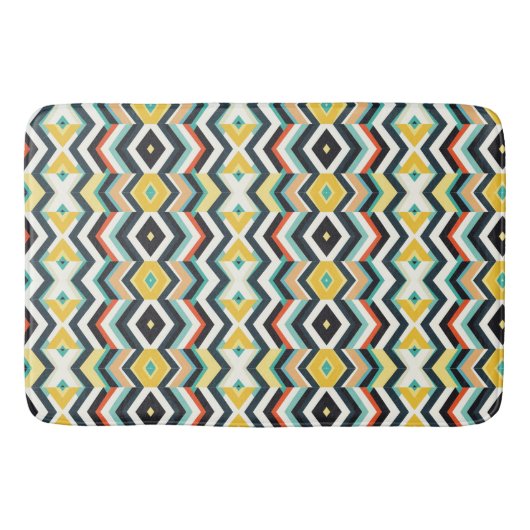 modern chevron geometrisch patroon badmat (Voorkant)