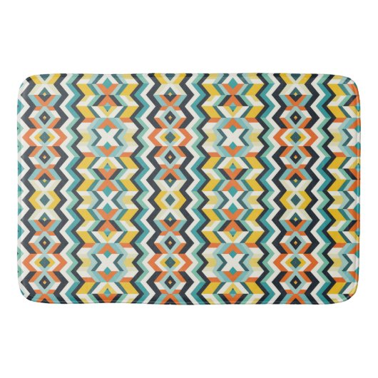 modern chevron geometrisch patroon badmat (Voorkant)