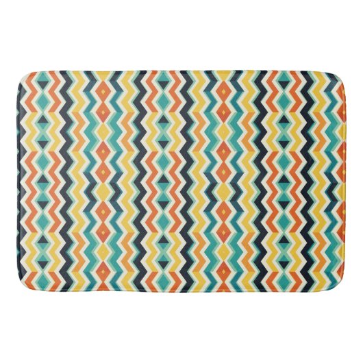 modern chevron geometrisch patroon badmat (Voorkant)