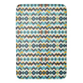 modern chevron geometrisch patroon badmat (Voorkant Verticaal)