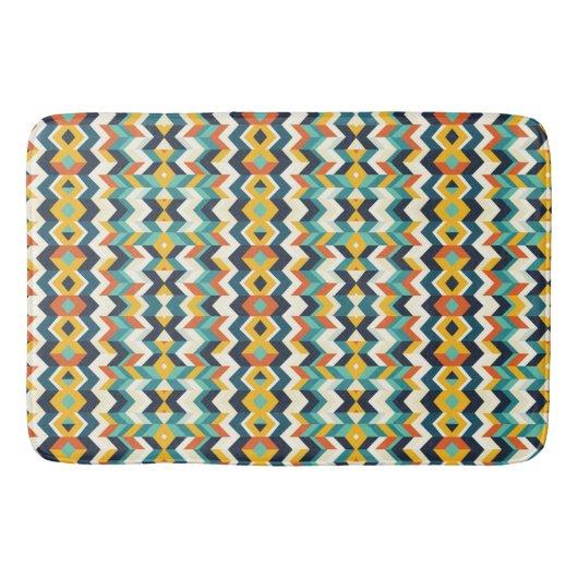 modern chevron geometrisch patroon badmat (Voorkant)