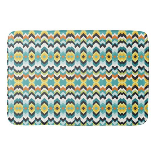 modern chevron geometrisch patroon badmat (Voorkant)