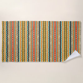 modern chevron geometrisch patroon strandlaken