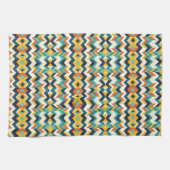 modern chevron geometrisch patroon theedoek (Horizontaal)