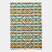 modern chevron geometrisch patroon theedoek (Verticaal)