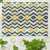 modern chevron geometrisch patroon theedoek (Gevouwen)