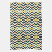 modern chevron geometrisch patroon theedoek (Verticaal)