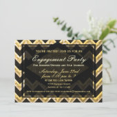 Modern Chevron Glitter Pattern Kaart (Staand voorkant)