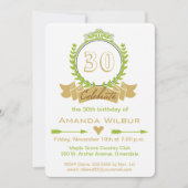 Modern Chevron Green Tan Birthday Kaart (Voorkant)