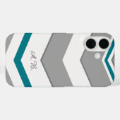 Modern Chevron met alle Kleurdetail Initialen Case-Mate iPhone Case (Achterkant (horizontaal))
