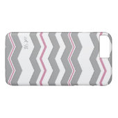 Modern Chevron met alle Kleurdetail Initialen Case-Mate iPhone Case (Achterkant (Horizontaal))