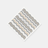 Modern Chevron met elke kleur en tekst Servet (Hoek)