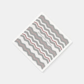 Modern Chevron met elke kleur en tekst Servetten (Hoek)