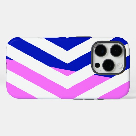 Modern Chevron Patroonontwerp Case-Mate iPhone Case (Achterkant (horizontaal))