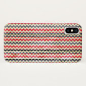 Modern Chevron Pattern Wooden Case-Mate iPhone Case (Achterkant (horizontaal))