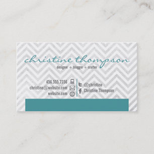 Modern Chevron Professional Visitekaartje