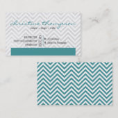 Modern Chevron Professional Visitekaartje (Voorkant / Achterkant)