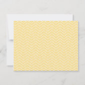 Modern Chevron Save the Date Yellow (Achterkant)