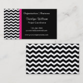 Modern Chevron Stripes Visitekaartjes (Voorkant / Achterkant)