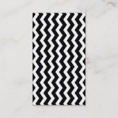 Modern Chevron Stripes Visitekaartjes (Achterkant)