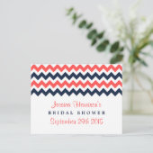 Modern Chevron Vrijgezellenfeest Recipe Kaarten (Staand voorkant)