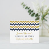 Modern Chevron Vrijgezellenfeest Recipe Kaarten (Staand voorkant)