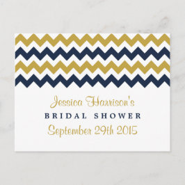 Modern Chevron Vrijgezellenfeest Recipe Kaarten