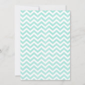 Modern Chevron Wedding Invitations Kaart (Achterkant)