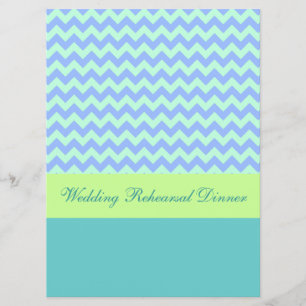 Modern Chevron Wedding Rehearsal Dinner Invite Kaart