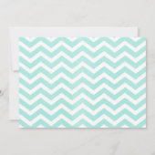 Modern Chevron Zigzag Bridal Shower Invitations Kaart (Achterkant)