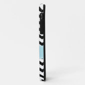 Modern Chevron Zigzag Pink Voetbal Telefoon draagt Case-Mate iPhone Case (Achterkant/links)