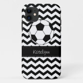 Modern Chevron Zigzag Soccer iPhone 5 Hoesje (Achterkant)