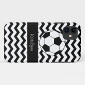 Modern Chevron Zigzag Soccer iPhone 5 Hoesje (Achterkant (horizontaal))