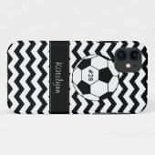 Modern Chevron Zigzag Soccer Phone Case Hoesje (Achterkant (horizontaal))